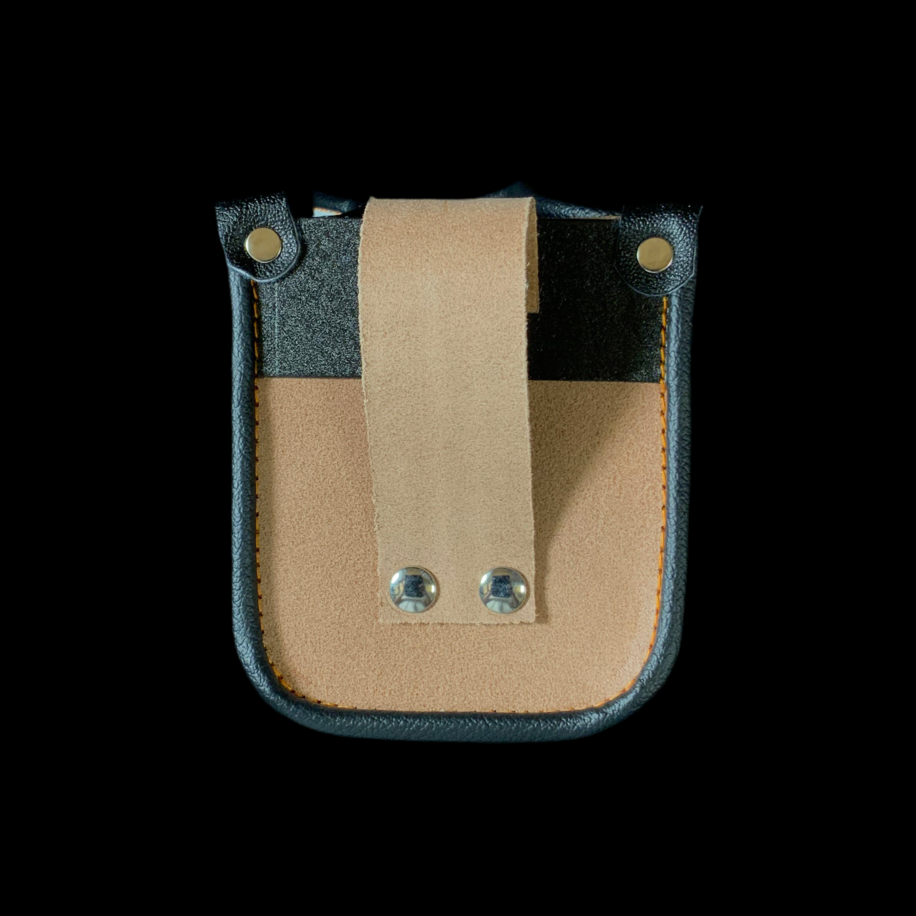 だるま ミニ小物入れ 床革  M-10  Working Waist Screw bag, Mini accessory pouch, leather backing