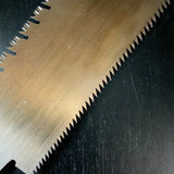 #147 Nagakatsu Double Edge Saw Eddy Type Handles set by Kurashige For Soft Wood 長勝鋸 渦巻き柄 両刃鋸 300mm