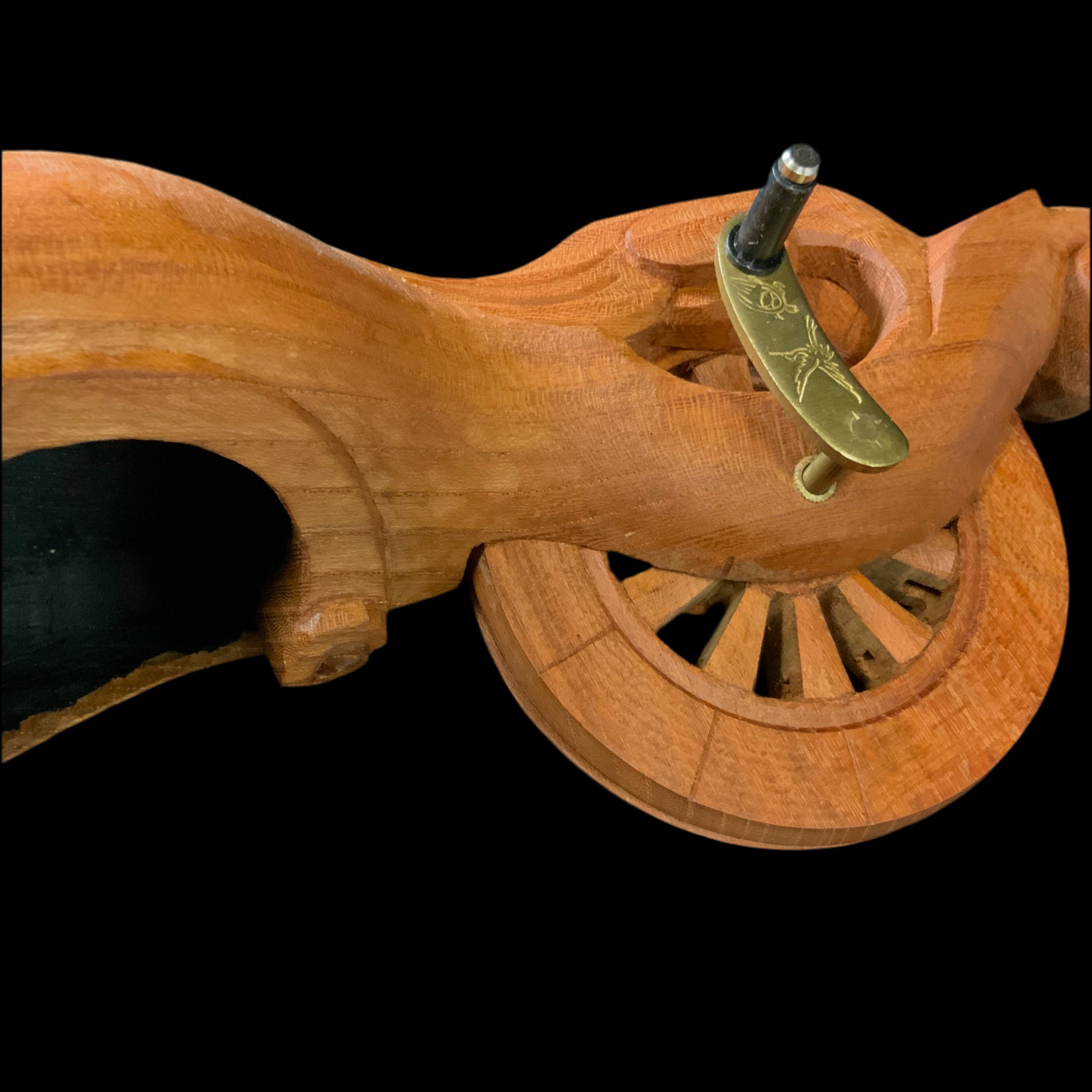 #ST58 坪辰作 尾巻若葉 墨壺 255mm   Japanese Carpenter Ink Pot Traditional Measuring Tools Sumitsubo by Tsubotatsu