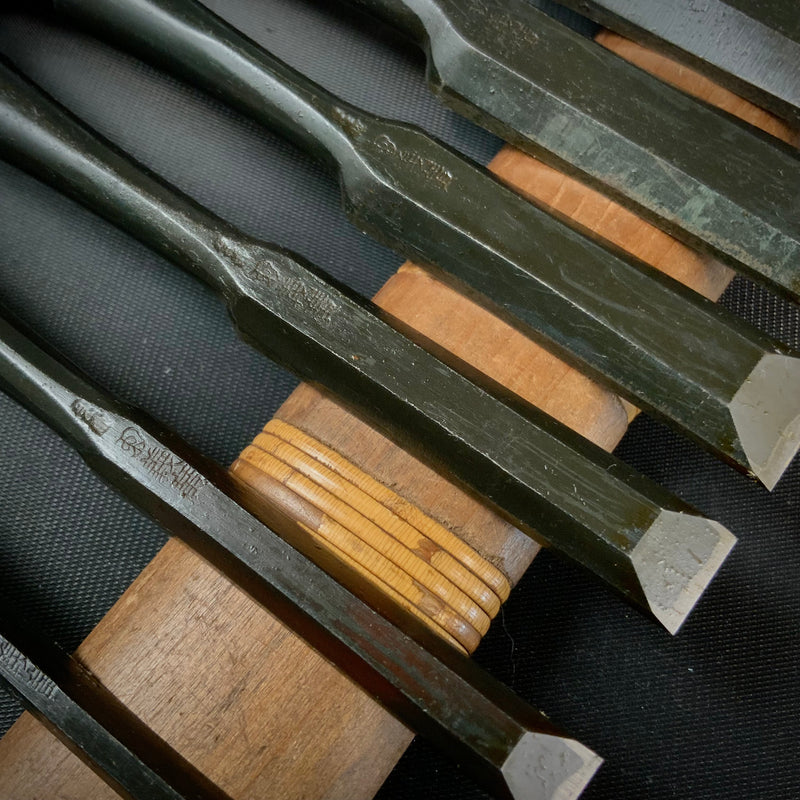 Yoshihiro Bench chisels set  chisels with white steel          義廣 追入組鑿 Oirenomi