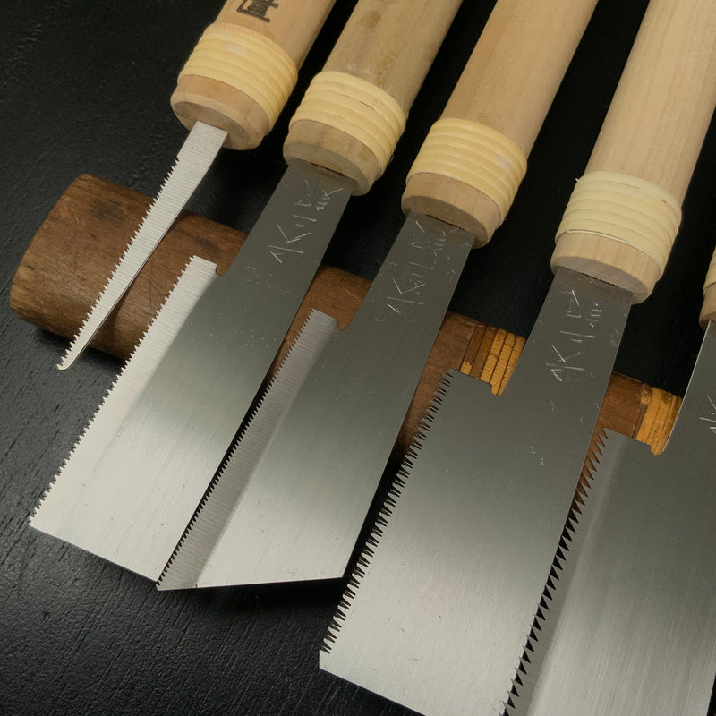 Ready to use Chojiro Mini Japanese Saw set  長二郎 目立て済み ミニ鋸10本セット