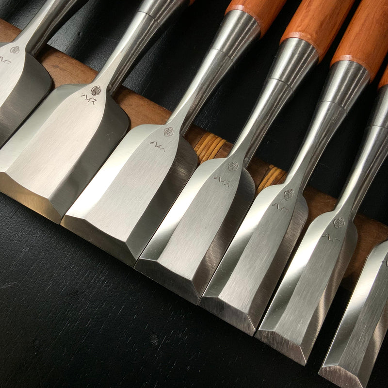 Sukeroku  Sukemaru 3th High-Speed Steel Bench chisels set  三代助丸 碓氷淑郎 ハイス鋼追入鑿 助六 15本組 Oirenomi