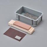 King  10Good  Sharpening stone set (Togiba) for home use   /   キング 10Good 砥ぎ場(セット)