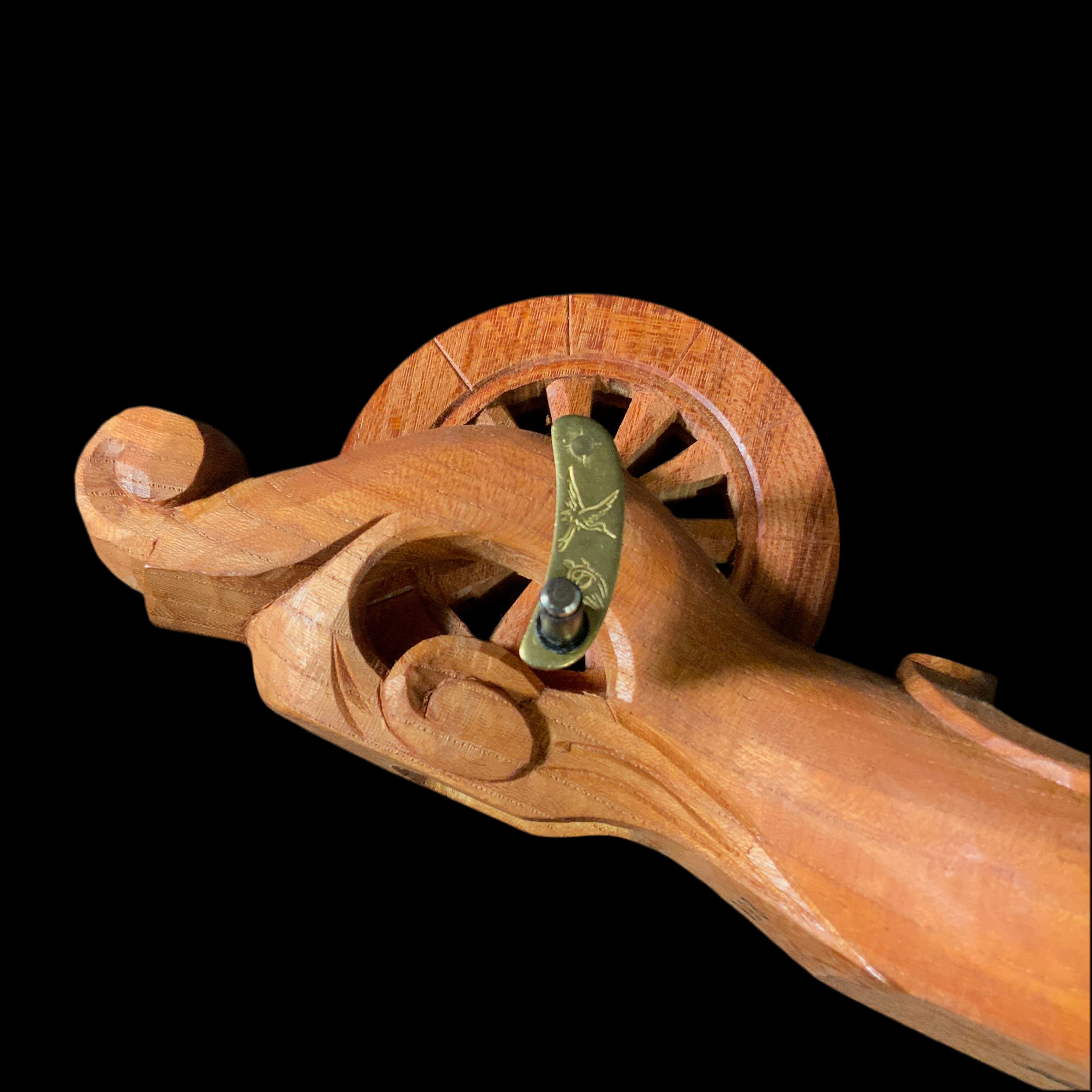 #ST58 坪辰作 尾巻若葉 墨壺 255mm   Japanese Carpenter Ink Pot Traditional Measuring Tools Sumitsubo by Tsubotatsu