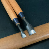 Kawasei Spoon chisels Carving chisels with white steel  清玄作 丸曲鑿  四寸五分丈柄