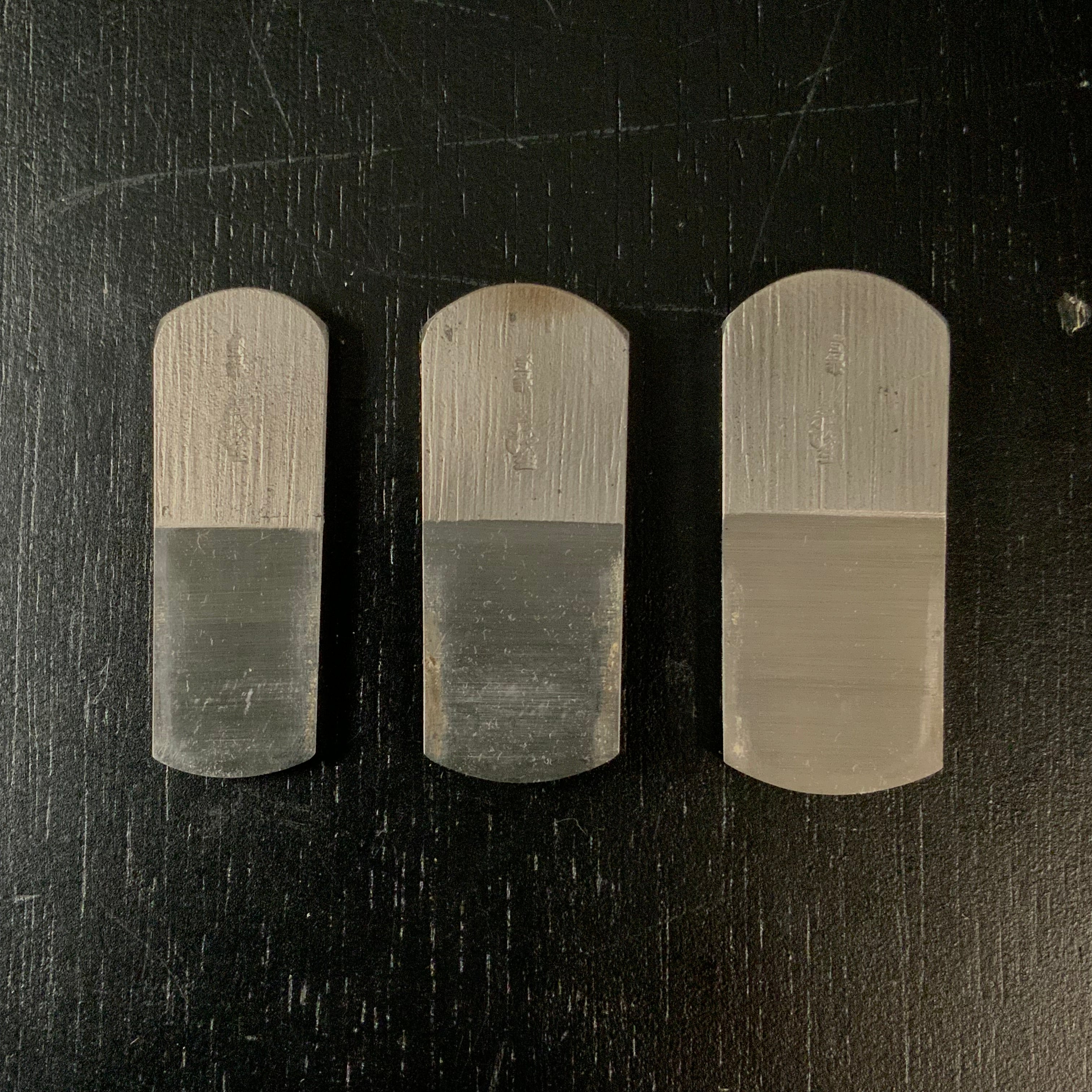 2 Yoshitaka Mini Spoon bottom plane (Shihosori-Kanna) 義隆 豆四方