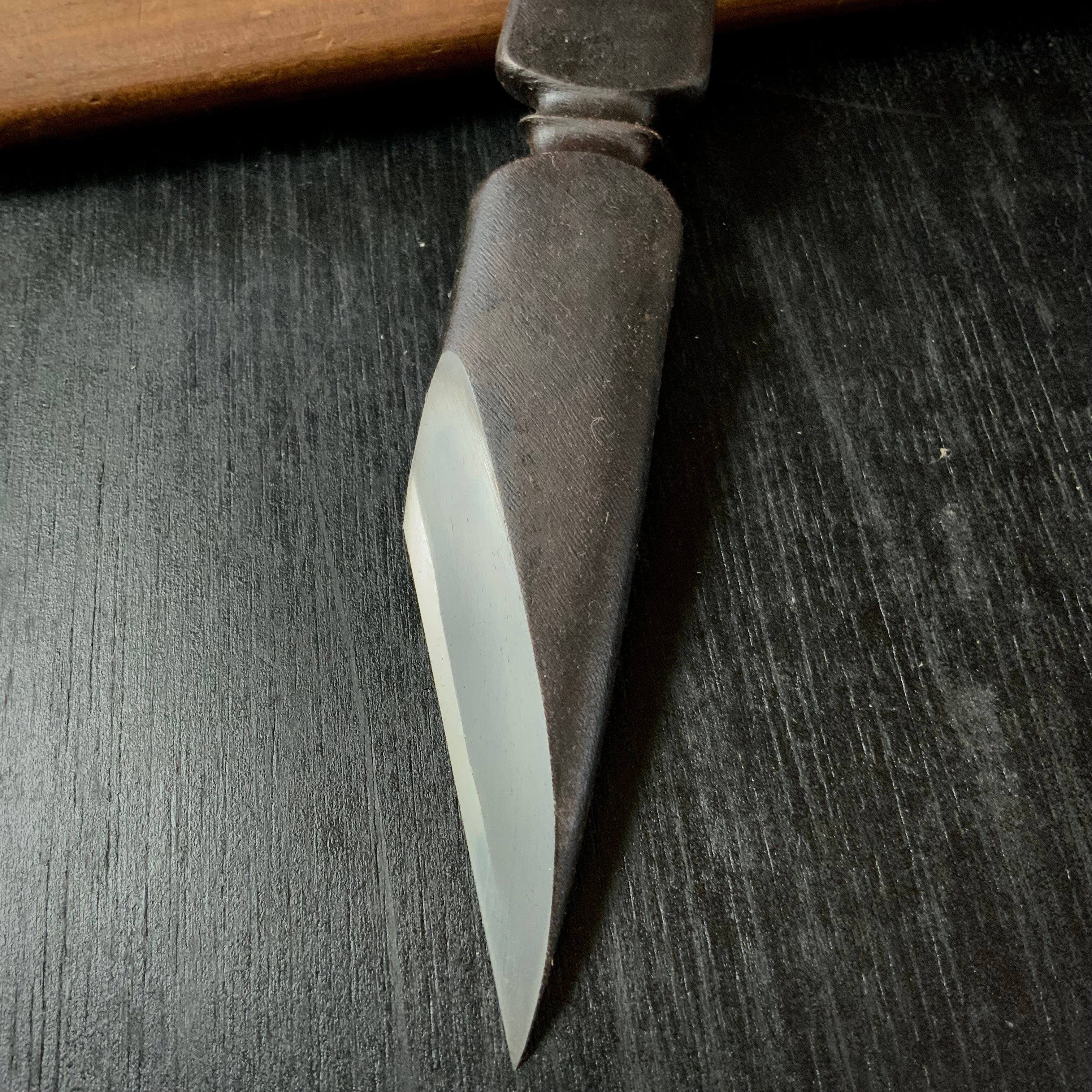 Usher in peace for all generations-Hirotsugu Left hand Kiridashi by Sozen Carving 為萬世開太平 廣貢 素全作 切出し小刀 左 24mm
