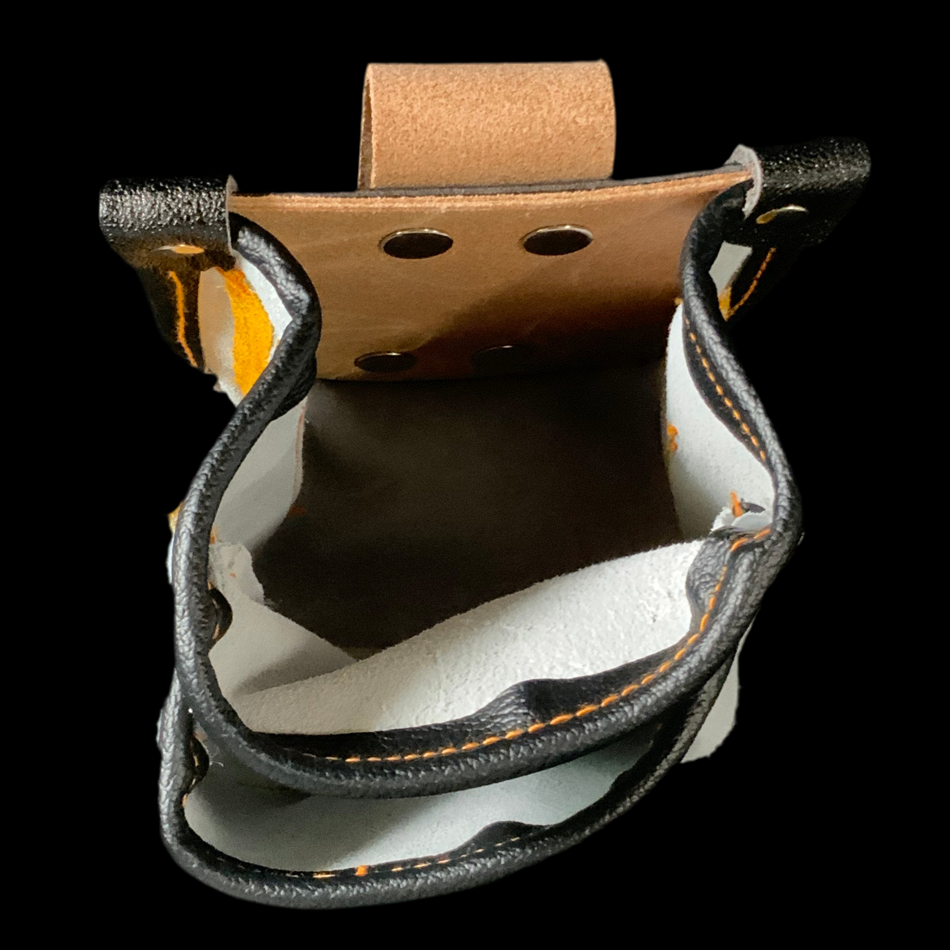 だるま ミニ小物入れ 床革  M-20  Working Waist Screw bag, Mini accessory pouch, leather backing