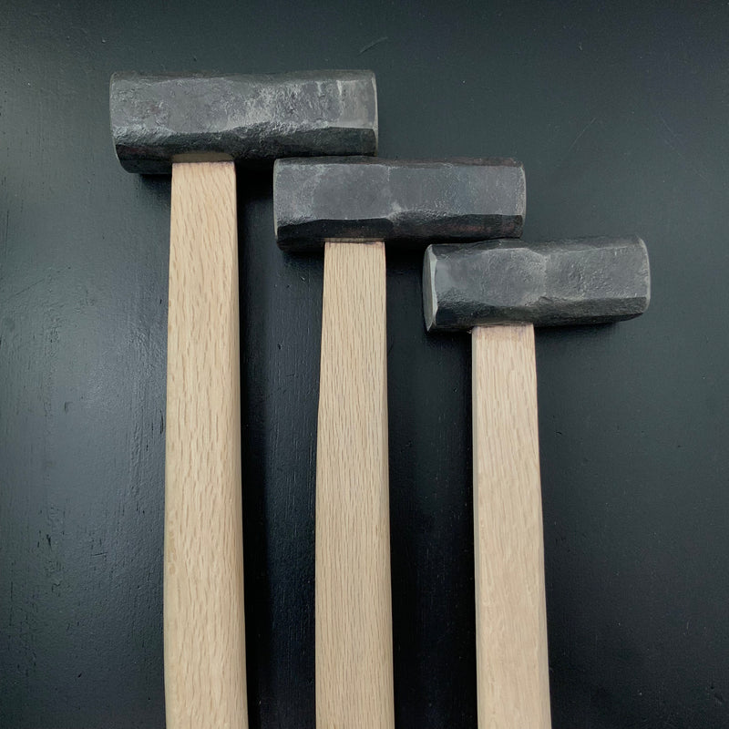 #2 Hand made Japanese Blacksmith tools Hammer(Hitsukuri-Tsuchi)  鍛冶屋道具 火造槌 八角曲り柄付