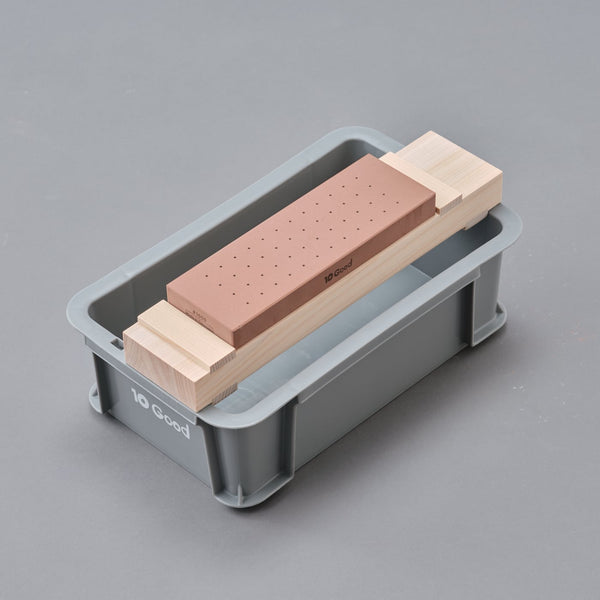 King  10Good  Sharpening stone set (Togiba) for home use   /   キング 10Good 砥ぎ場(セット)