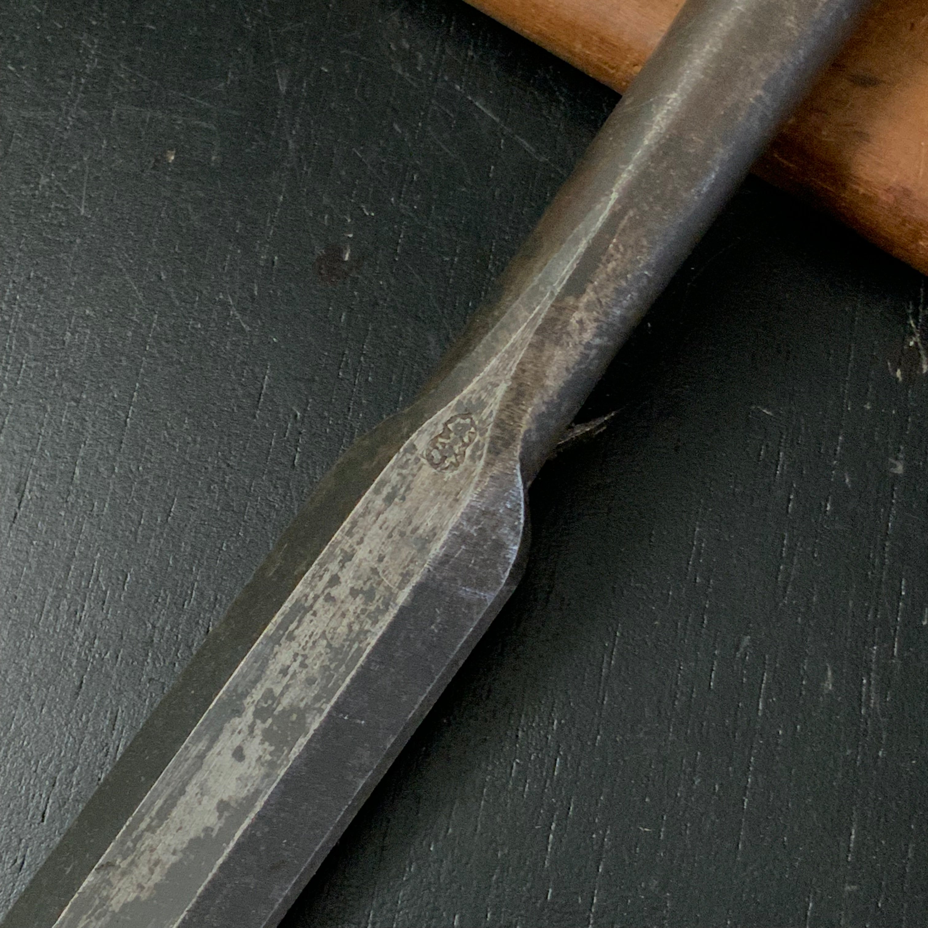 old stock Hidari Hisasaku Timber chisels  掘出し物 左久作 叩き鑿 24mm