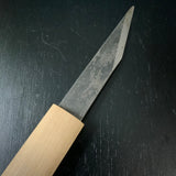 Baishinshi Kunimitsu Kuri Kokatana kiridashi type    梅心子圀光 繰り小刀 切出型 鞘付 24mm