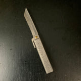 Hammered Pattern by Shigeru Tomida knife-shaped large 富田修作 槌目乱刃 肥後小刀 ナイフ型 大 75mm