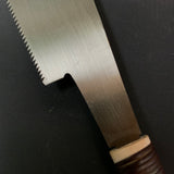 #R51 Ready to use! Old stock Double Edge(Kataba) Saw with Eddy Type Handles set by Kurashige 直ぐ使い 倉重栄助 目立 渦巻き柄 片刃鋸 235mm