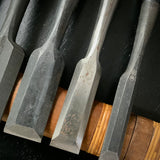 #M169 Mixed Bench chisels set by unknown  バラ鑿合わせ 追入組鑿 5本組 作者不明