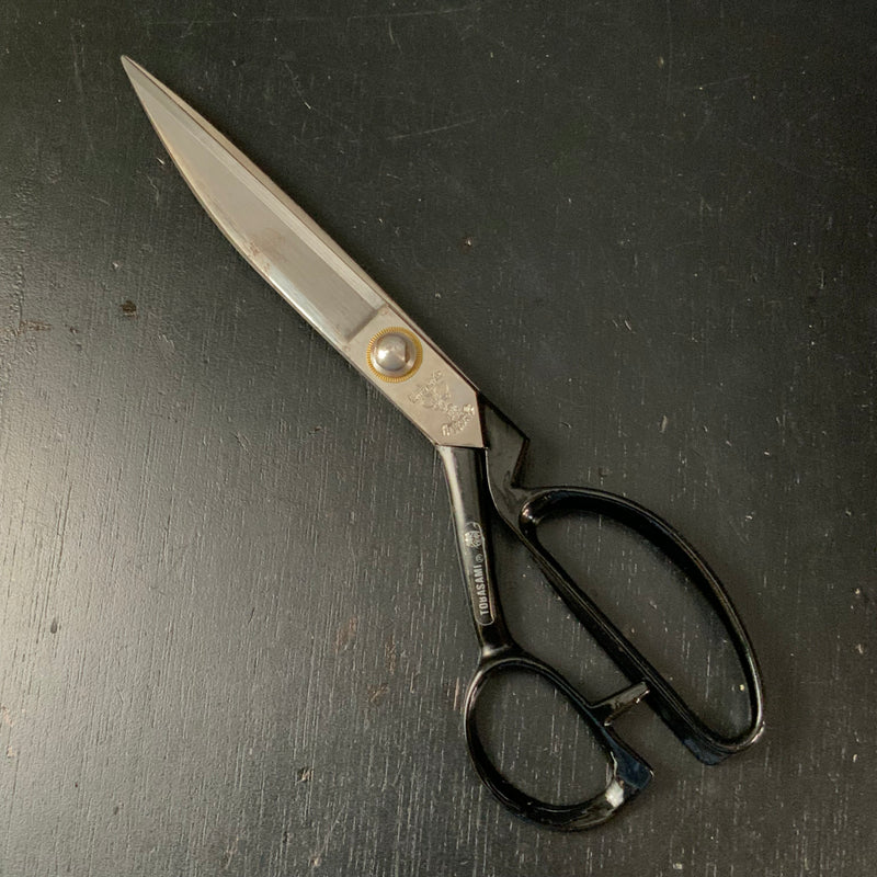 Old stock Chotaro Tailor's Shears Tobasami   掘出し物 長太郎 東鋏 布切り鋏 260mm