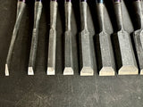 Sukekura Bench chisels set with White steel 助倉 追入組鑿 白紙鋼 Oirenomi