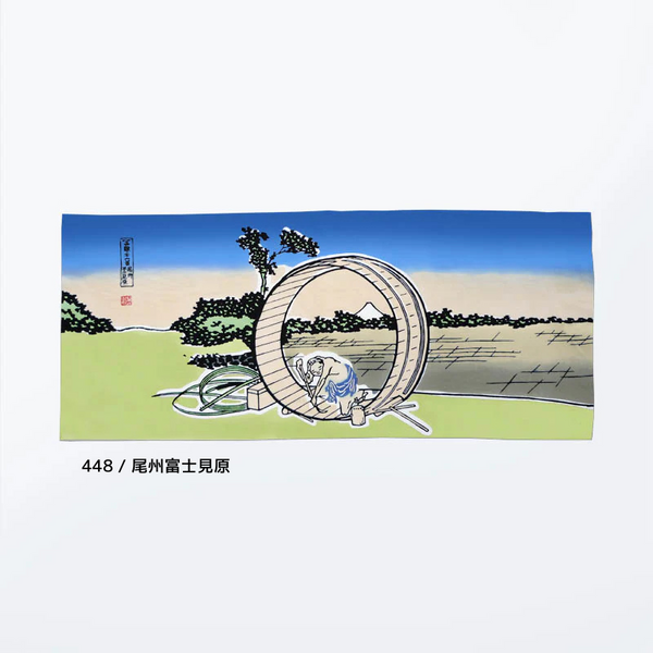 Hand Towel Katsushika Hokusai   100% cotton 手染め手ぬぐい 葛飾北斎 富岳三十六景