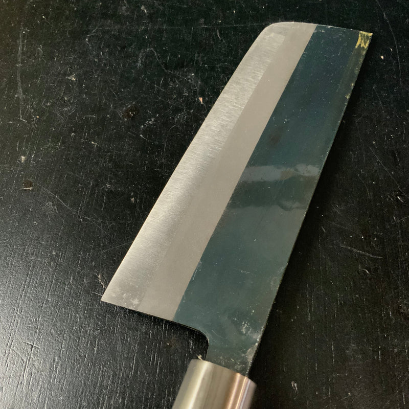 Ittetsusai Kurouchi Nakiri Hocho 160mm     一徹斎作 黒打 菜切包丁 160mm