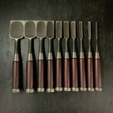 Old stock Ichihiro Bench chisels set    掘出し物 市弘 山崎勇作 追入組鑿  Oirenomi