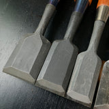 #M182  Mixed set for beginner Bench chisels set by unknown smith バラ鑿合わせ 初心者におすすめ 追入組鑿作者不明