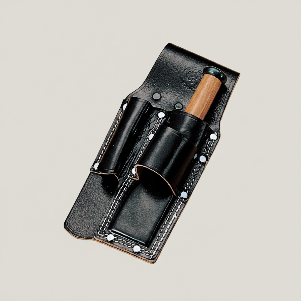 Kozuchi CB-01 Chisel, Sledgehammer, Ratchet Socket with Cow leather   コヅチ ノミ・玄能・ラチェット差し CB-01