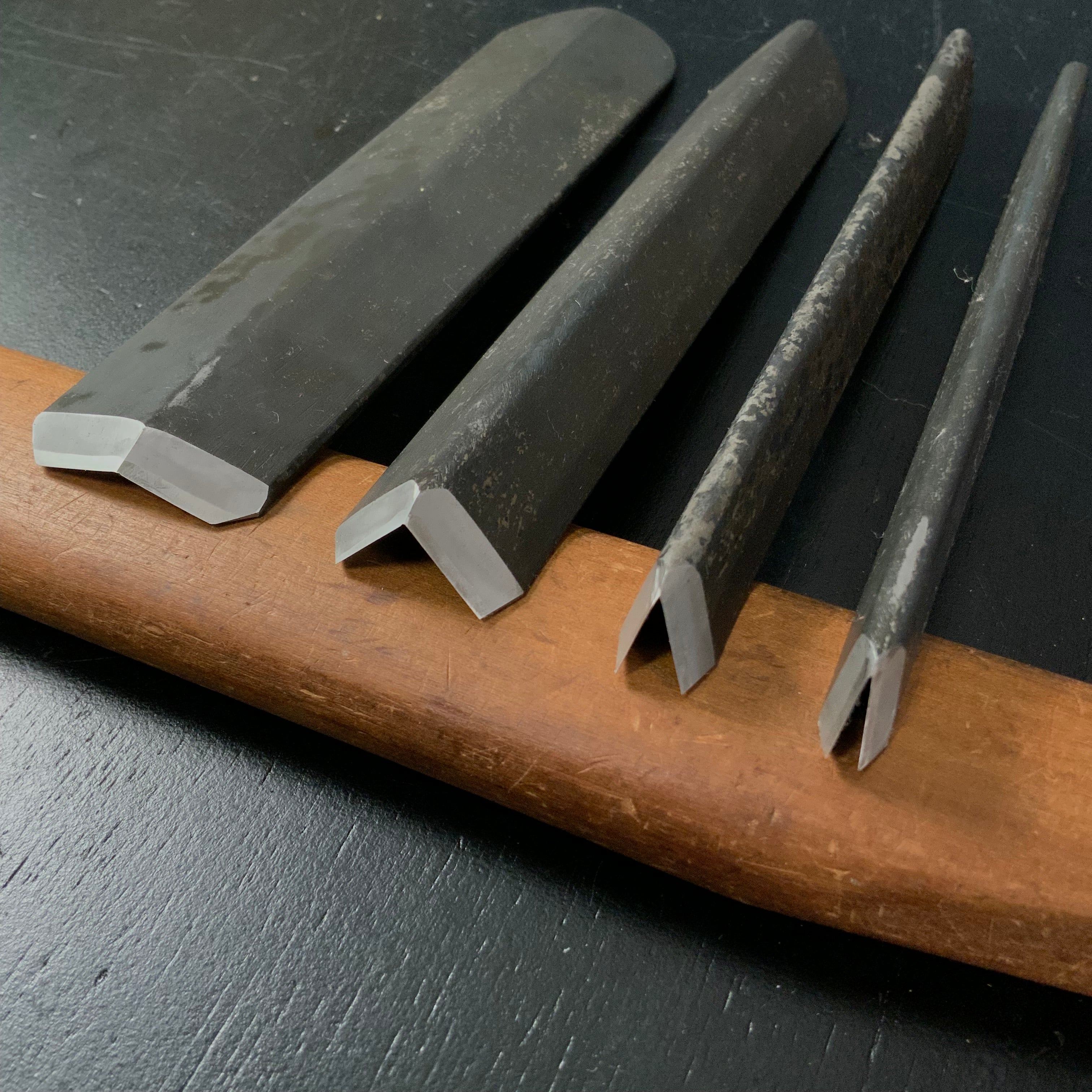 #2 八重樫 葉鉋 組子用  鉋刃    Ha Kanna Kumiko Kanna Plane Blades with white steel by Muneaki