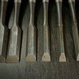 Old stock Ichihiro Bench chisels set    掘出し物 市弘 山崎勇作 追入組鑿  Oirenomi