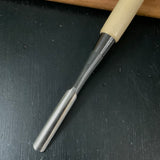 Tasai Sotomaru Bench chisel with Japanese white oak   田斎作 追入外丸鑿 芯付白樫柄 12mm Sotomaru