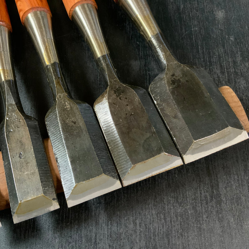 Old stock Kakukou Bench chisels set (Oirenomi) 郭公 追入組鑿  10本組