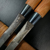 Used Kiyotada Mortise chisels by Shimamura Kouzaburou 中古品 嶋村幸三郎作 清忠 向待鑿 Mukoumachi