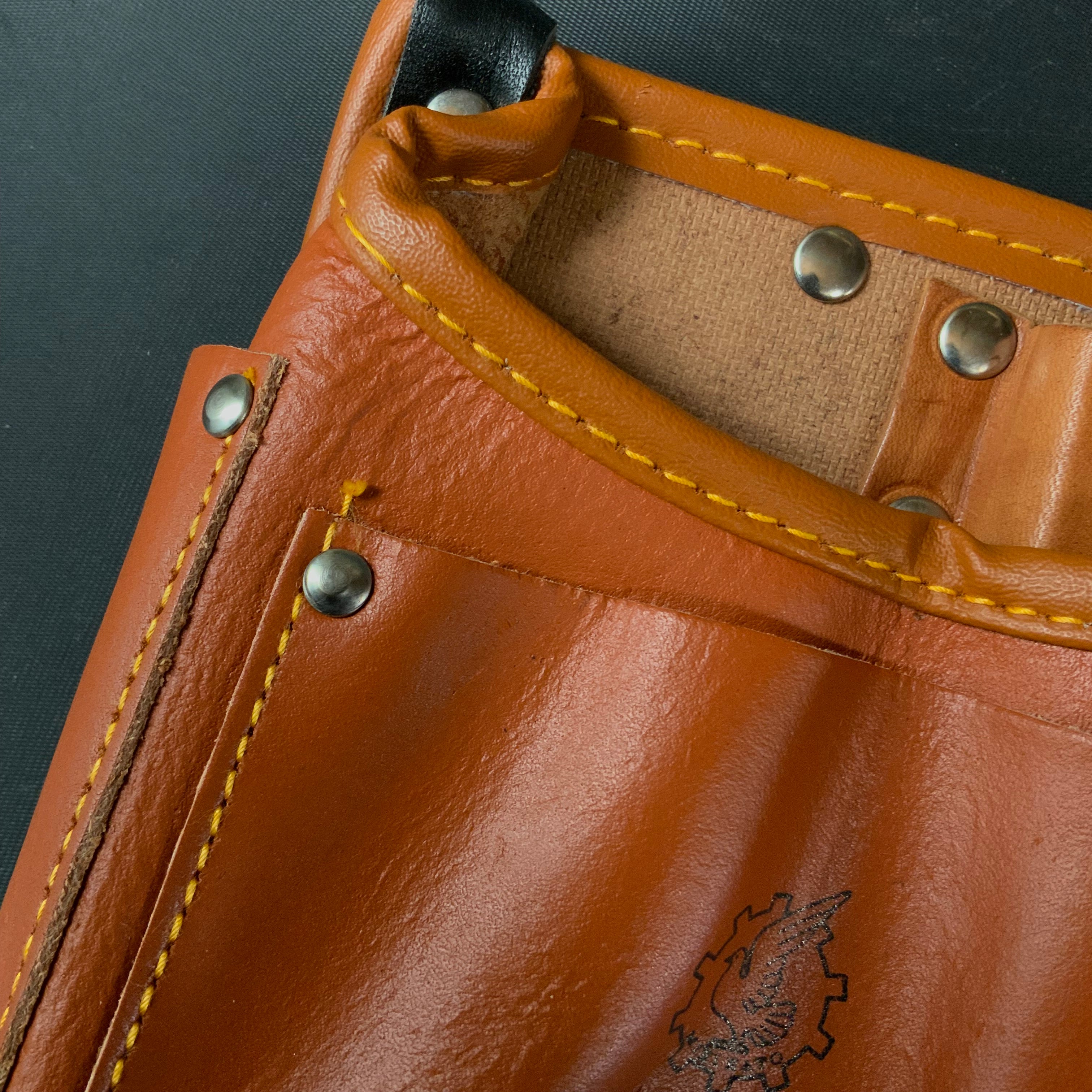 Working Waist Bag Mini Japanese Carpenter  Working Bag  大工 ミニ腰袋  | Leather 革製  #10