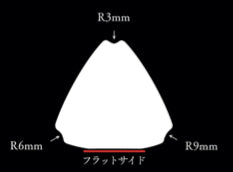 Woodworking Scraper by Bessho Jiro rice ball type ON 0.8mm thick  /  別所二郎作 木工用スクレーパー おにぎり型 ON 0.8mm厚