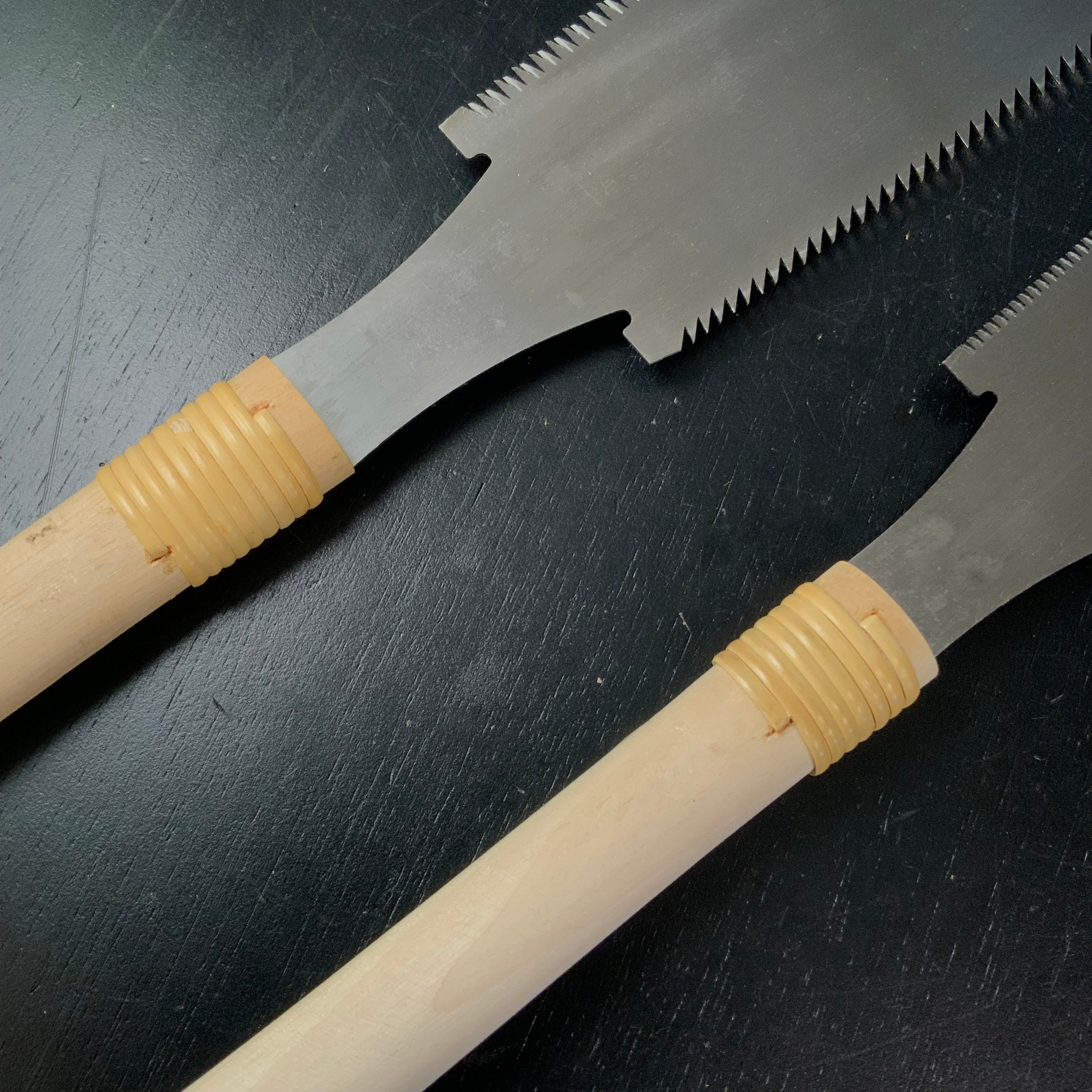 Musouyu Double edged saw with handle   三代目 武双勇 柄付両刃鋸 210,270mm