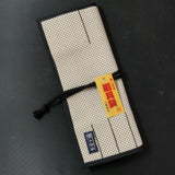 Chisel and Tool Roll Cloth Bag For bench chisels White  鑿巻き 追入鑿用 布製 二重刺子 白