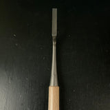 Tasai Special Dovetail Trowel chisel (Kote nomi)  田斎作 鎬鏝鑿 白樫柄  9mm