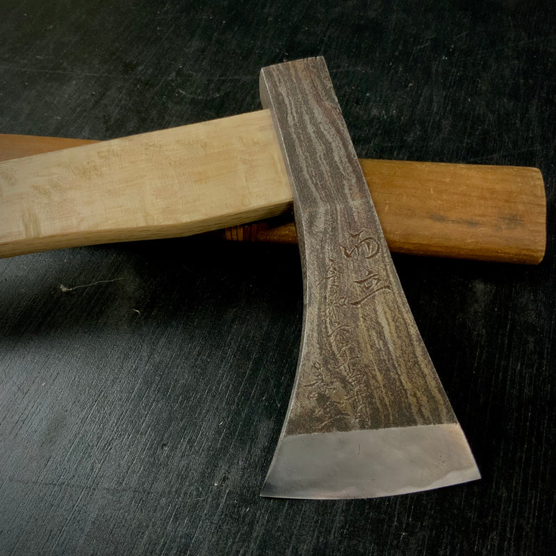 『ERLI』 Sozen Japanese Carpenter's Axe  『而立』 素全作 小型鉞 木割り斧  Masakari