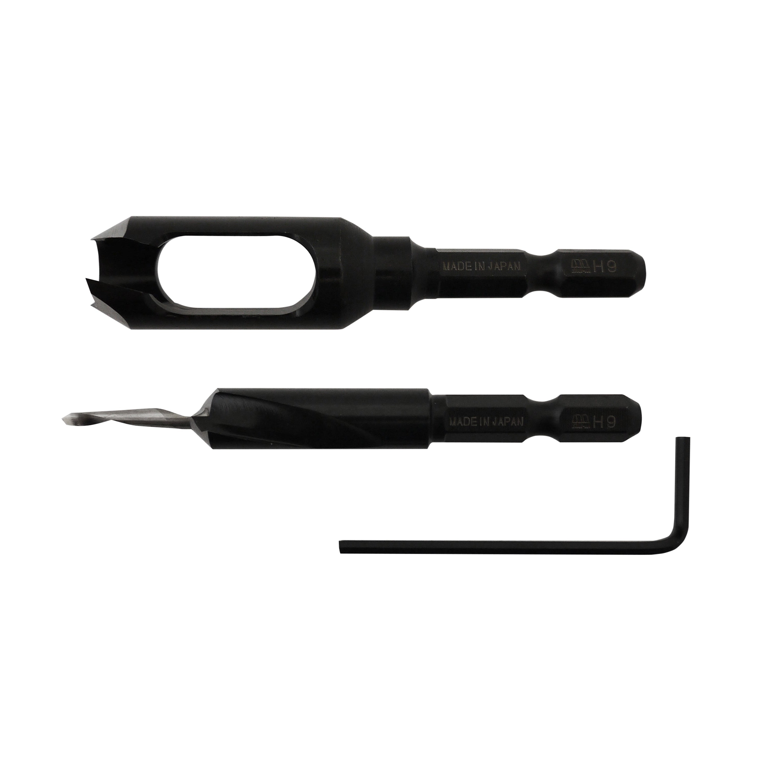 スターエム ハイス六角軸皿取錐＆埋木錐セット  HSS Hex Shank Countersink Bit & Plug Cutter Set