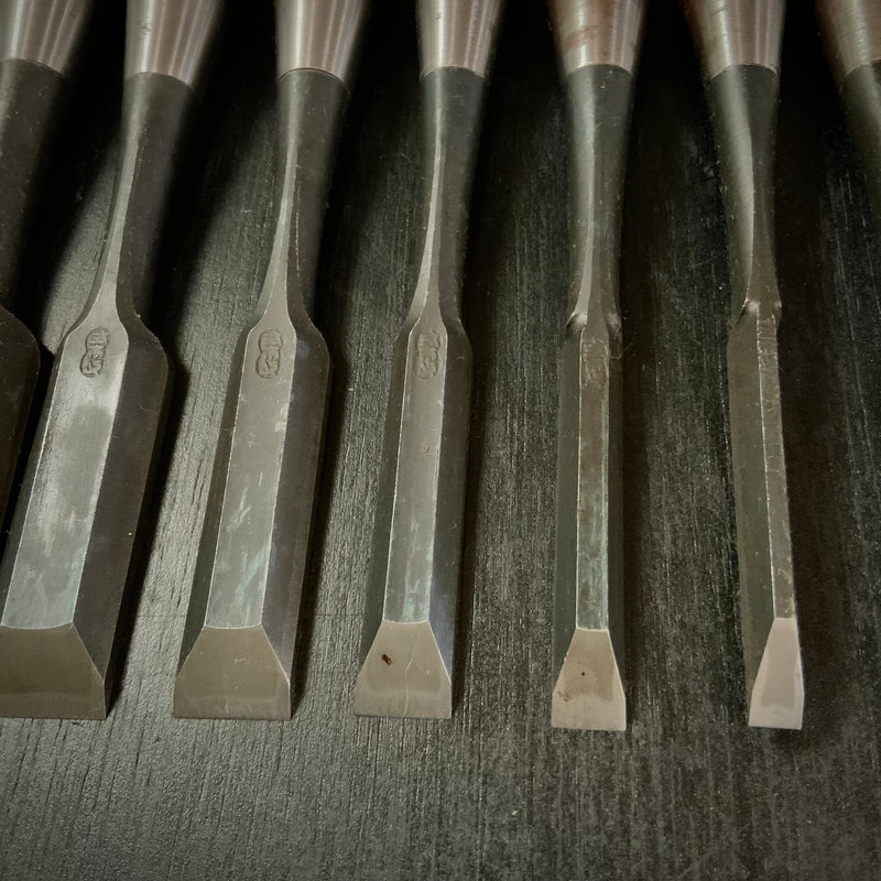 Old stock Ichihiro Bench chisels set    掘出し物 市弘 山崎勇作 追入組鑿  Oirenomi