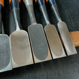 #M164 Mixed Timber chisels set by unknown smith バラ鑿合わせ 叩き組鑿 作者不明