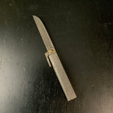 Hammered Pattern by Shigeru Tomida sword-shaped large 富田滋作 槌目乱刃 肥後小刀 剣型 大 75mm