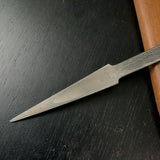 Old stock Kaneharu Kuri Kokatana (Carving knife) with white steel  掘出し物 包春 繰小刀 左 90mm