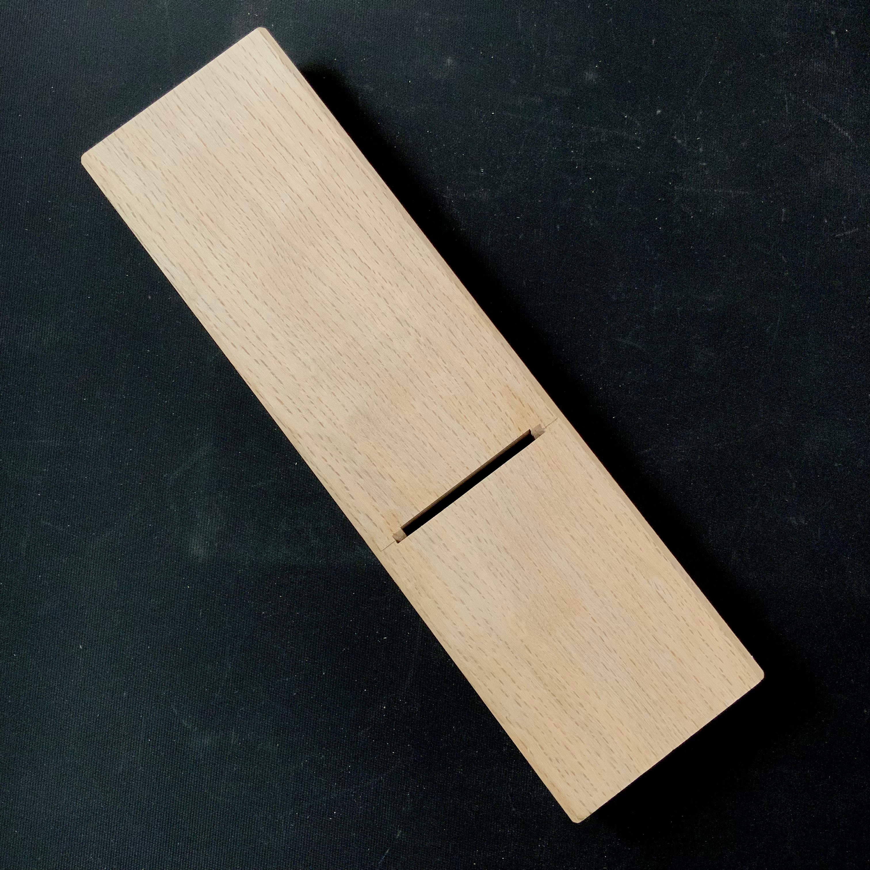 Old stock Genji Smoothing Plane (Kanna) by Kiyotsugu Toushichi  掘出し物  猪上清次作  源氏  仕上げ鉋  65mm