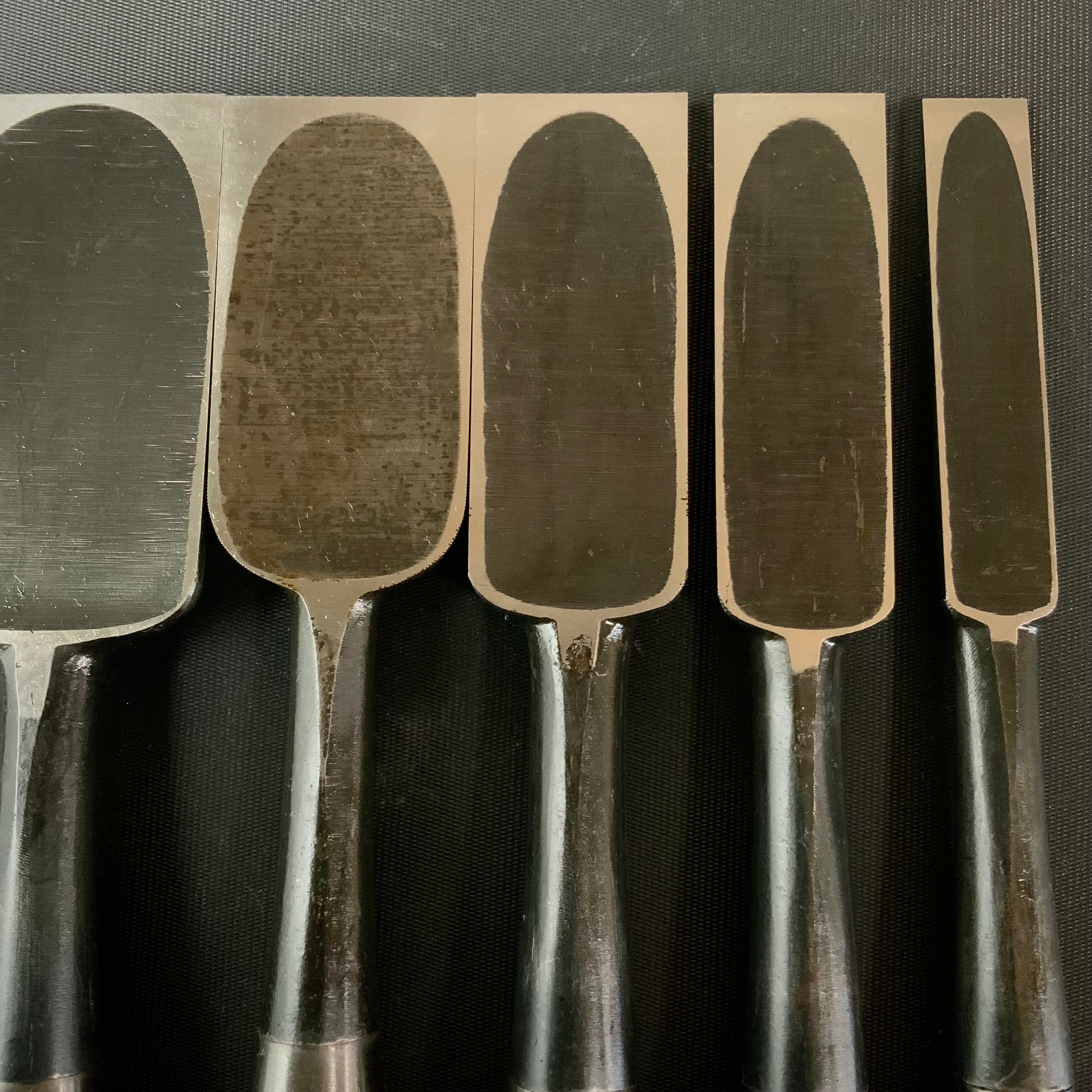 Old Stock Kanehiro Timber chisels 6piece set    /     掘り出し物　兼弘 叩鑿  6本組