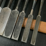 Iwazaki Paring chisels (Usunomi) by Iwazaki Eisuke 岩崎永祐作 岩崎 面取薄鑿 usunomi