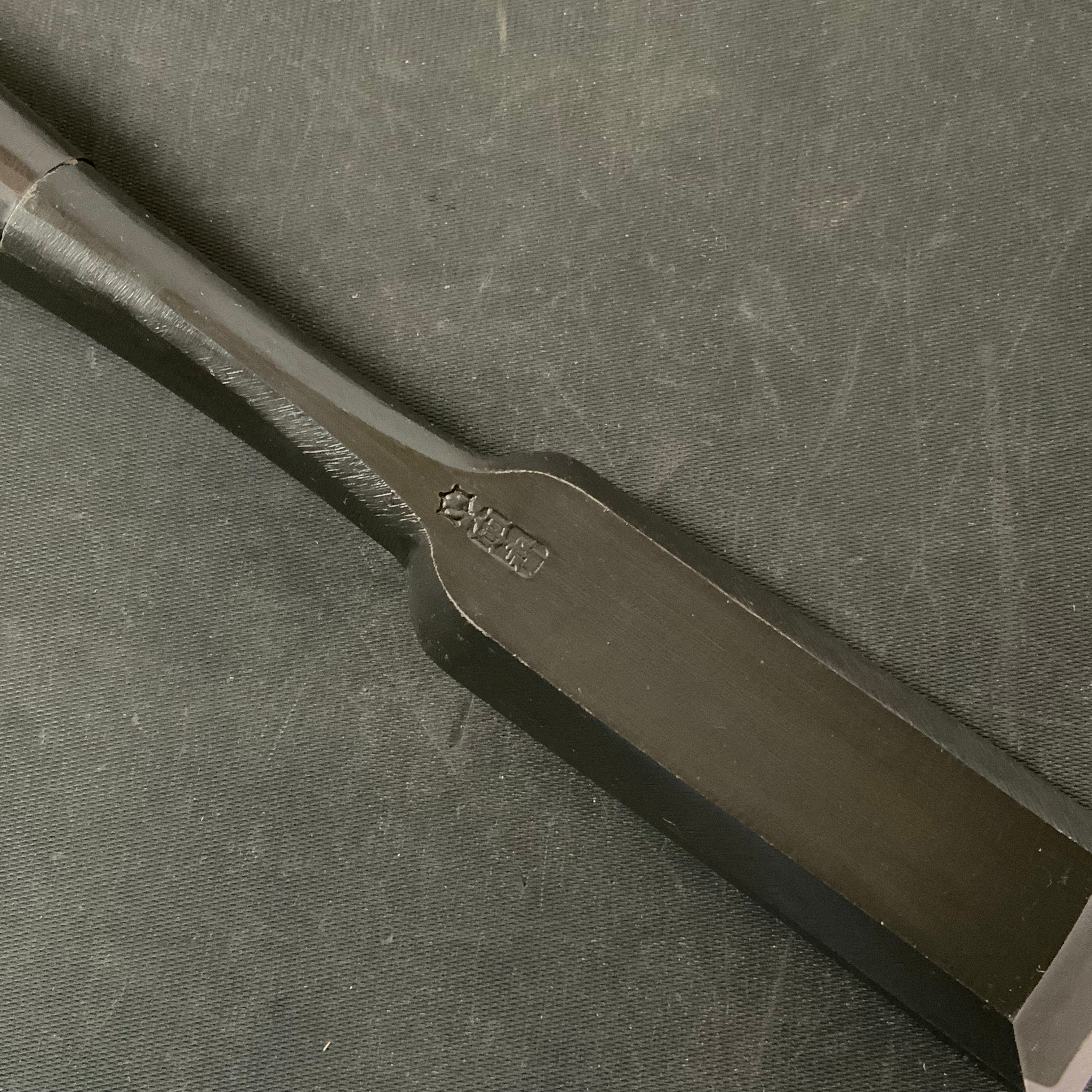 Tasai Timber chisels (Tatakinomi) with blue steel  田斎 黒仕上げ 叩鑿 30mm