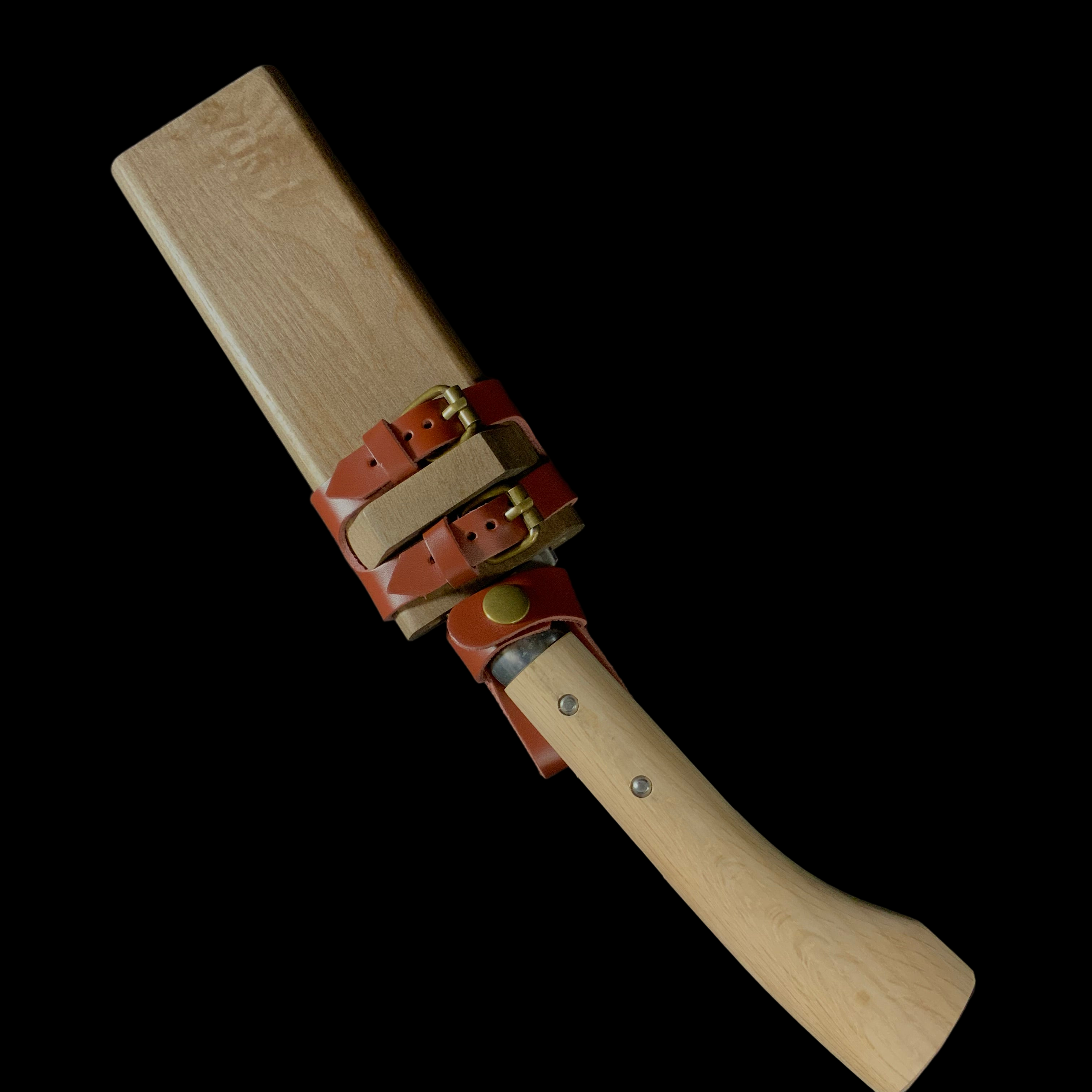 味方屋作 鉈 両刃 磨き仕上げ 右 165mm    Ajikataya Double edged Nata by HinoUra Tsukasa Right hand