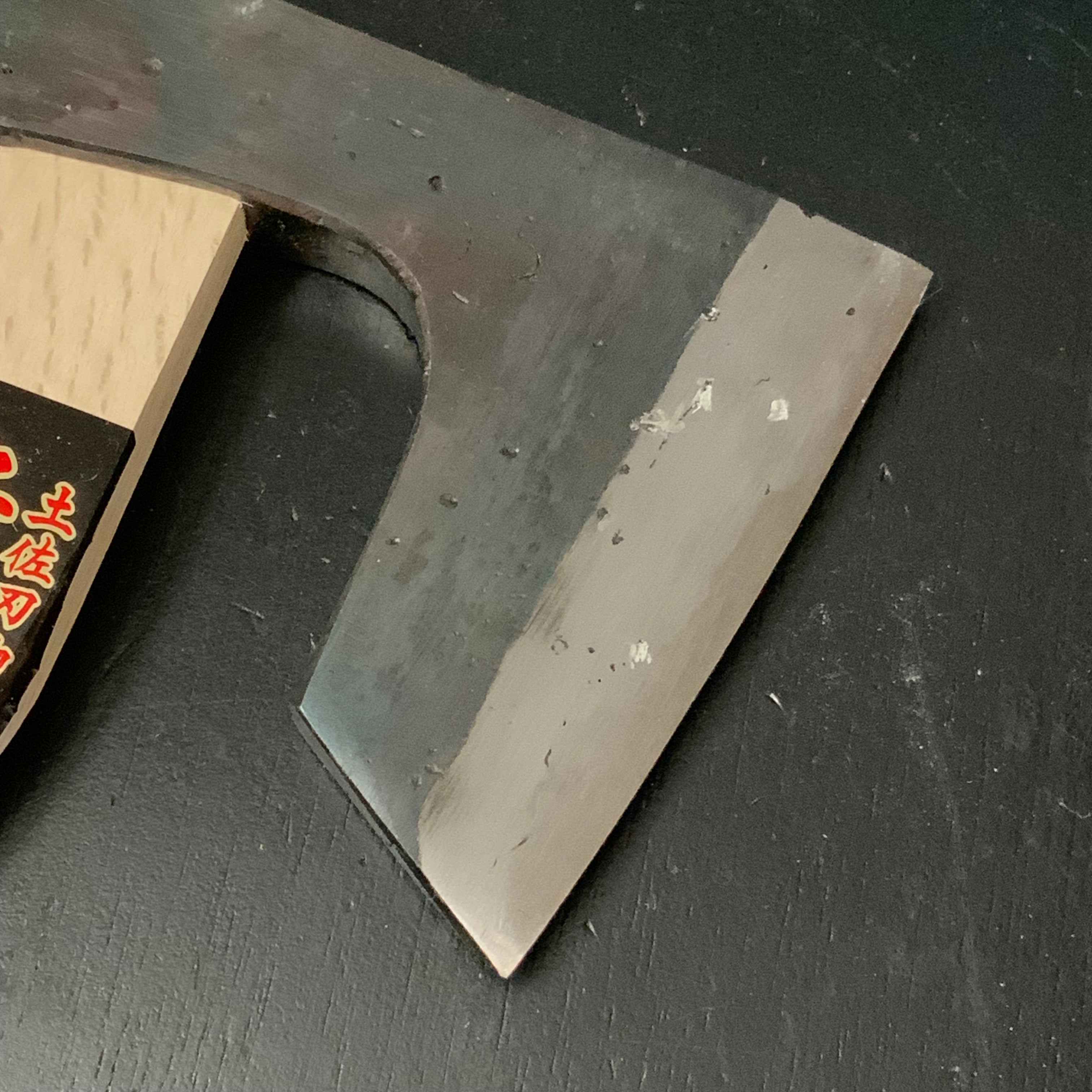 Japanese Carpenter's Axe by Tadachika with Blue steel Masakari 115mm  土佐刃物 忠親作 青紙鋼 大工鉞 115mm