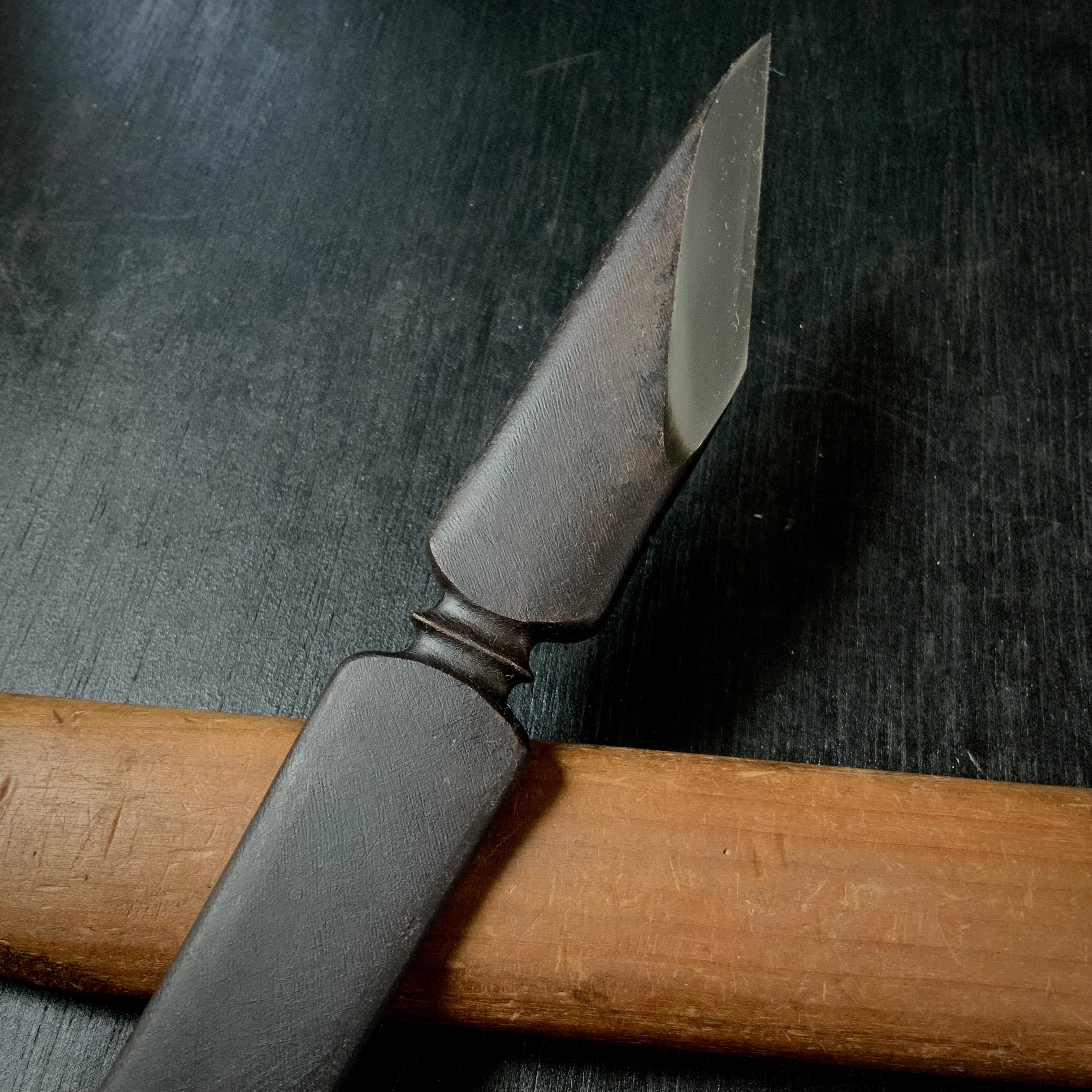 Usher in peace for all generations-Hirotsugu Left hand Kiridashi by Sozen Carving 為萬世開太平 廣貢 素全作 切出し小刀 左 24mm