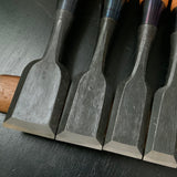 Sukekura Bench chisels set with White steel  10pc  /    助倉 追入組鑿 10本組  白紙鋼 Oirenomi